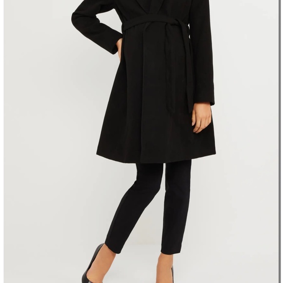 Belted Maternity Wrap Coat - Picture 5 of 5